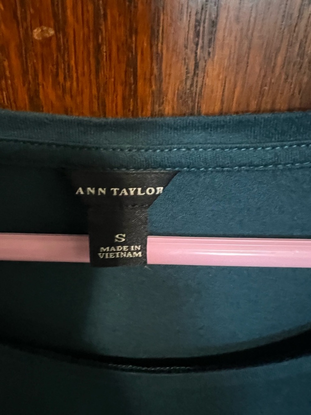 Ann Taylor Long Sleeve Top – Size Small – Teal Essential Basic - Picture 3 of 3